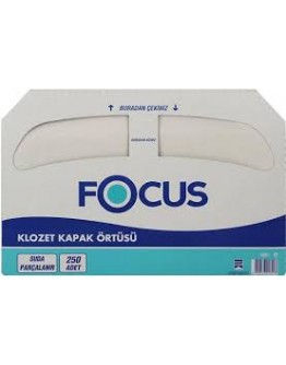 Focus Klozet Kapak Örtüsü - 250 'li Yaprak 10 Paket