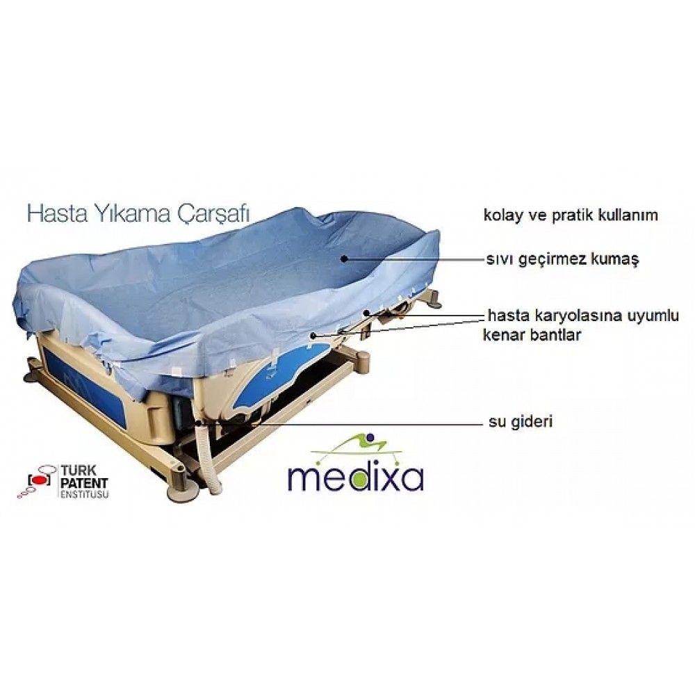 Medixa Tek Kullanimlik Hasta Yikama Carsafi